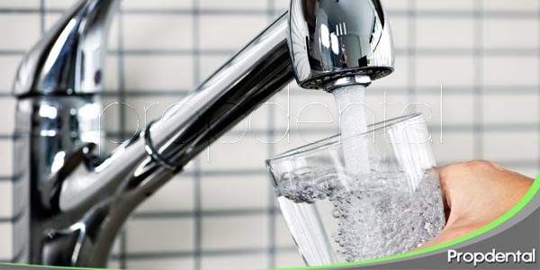 El agua fluorada