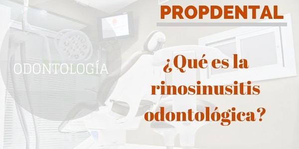 qué es la rinosinusitis odontológica